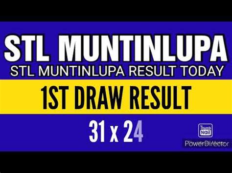 stl muntinlupa result today|STL MUNTINLUPA RESULT TODAY 1ST DRAW APRIL 6, 2024 .
